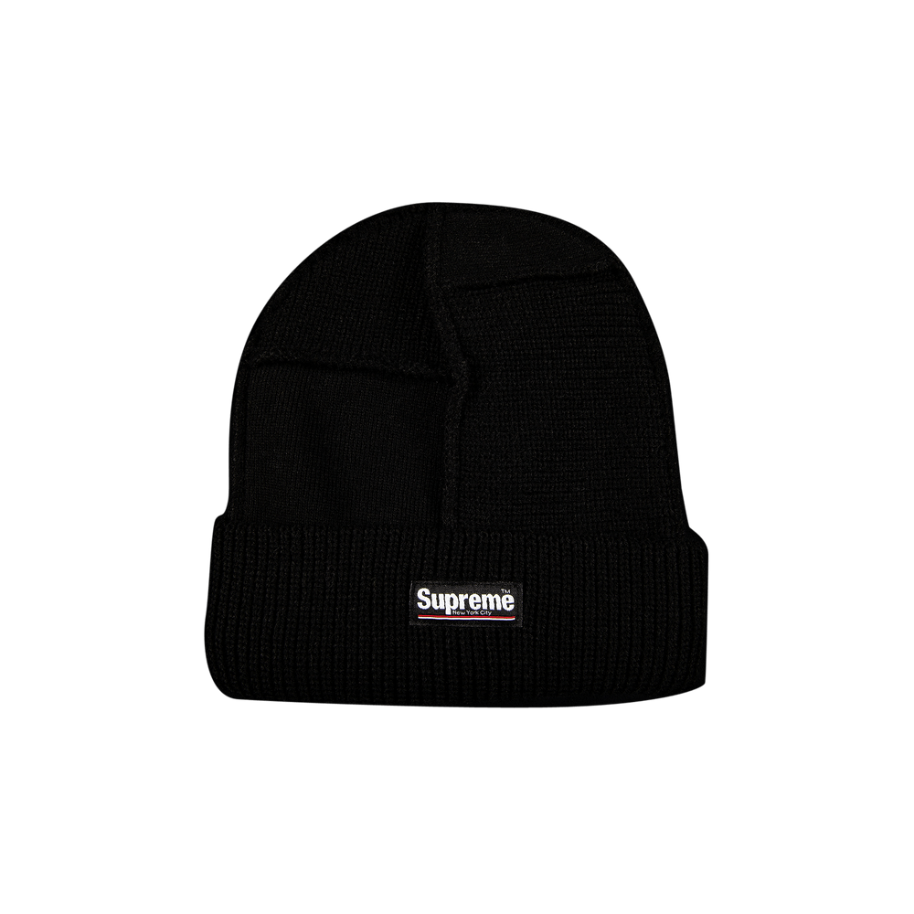 Supreme Paneled Seam Beanie 'Black' | GOAT
