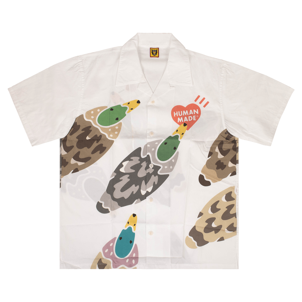 Buy Human Made Duck Aloha Button Down Shirt 'White