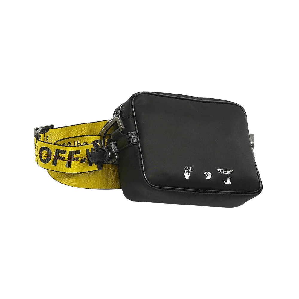 OFF-WHITE Crossbody Nylon Leather Trim Black Yellow in Nylon with  Gunmetal-tone - US