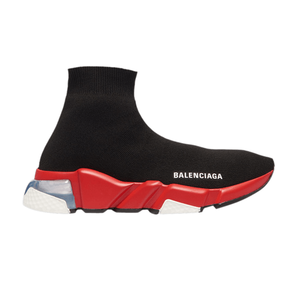 Spædbarn Calibre sammensnøret Buy Balenciaga Speed Clear Sole Trainer 'Black Red' - 607544 W05GH 1038 -  Black | GOAT