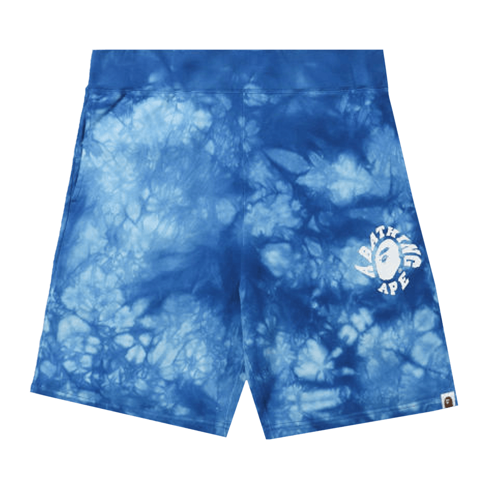 Size xl BAPE Tie Dye Sweat Shorts Blue