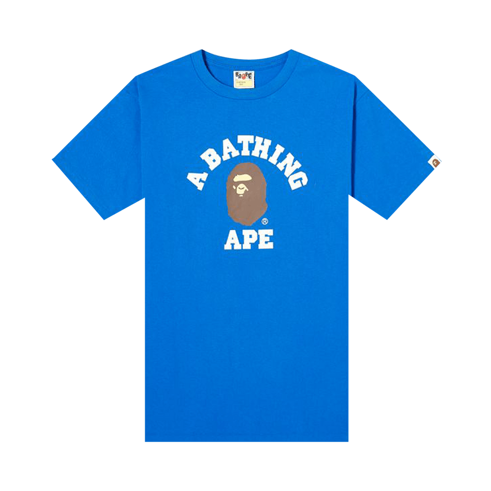 A BATHING APE COLLEGEILO TEE サックスブルー L A BATHING APE