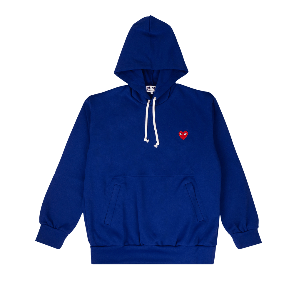 Buy Comme des Garcons PLAY Heart Hooded Sweatshirt Blue az t172 051 2 GOAT