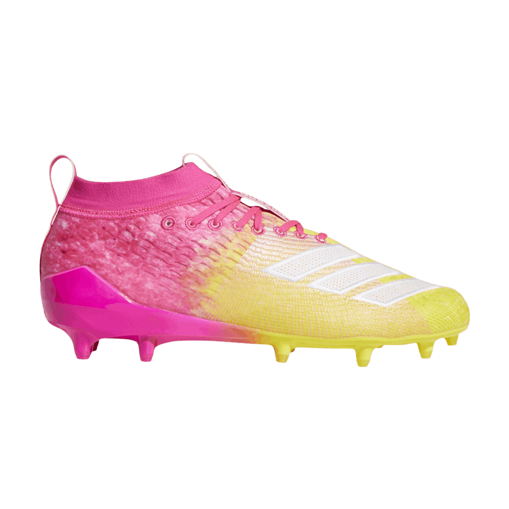 pink adizero cleats