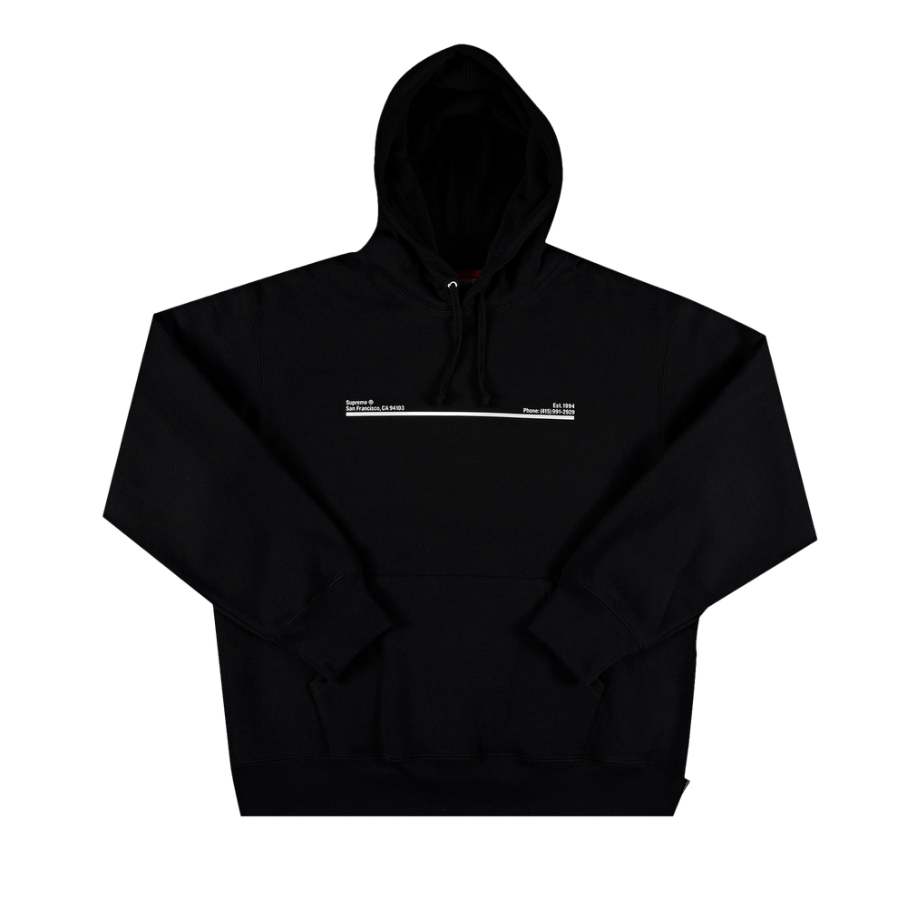Buy Supreme Shop Hooded Sweatshirt San Francisco Black FW20SW48D BLACK GOAT