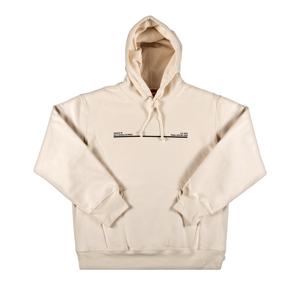 Buy Supreme Shop Hooded Sweatshirt San Francisco Natural