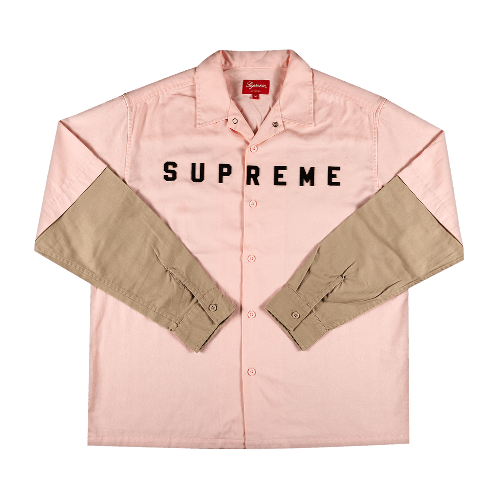 Buy Supreme 2-Tone Work Shirt 'Pink' - FW20S7 PINK | GOAT