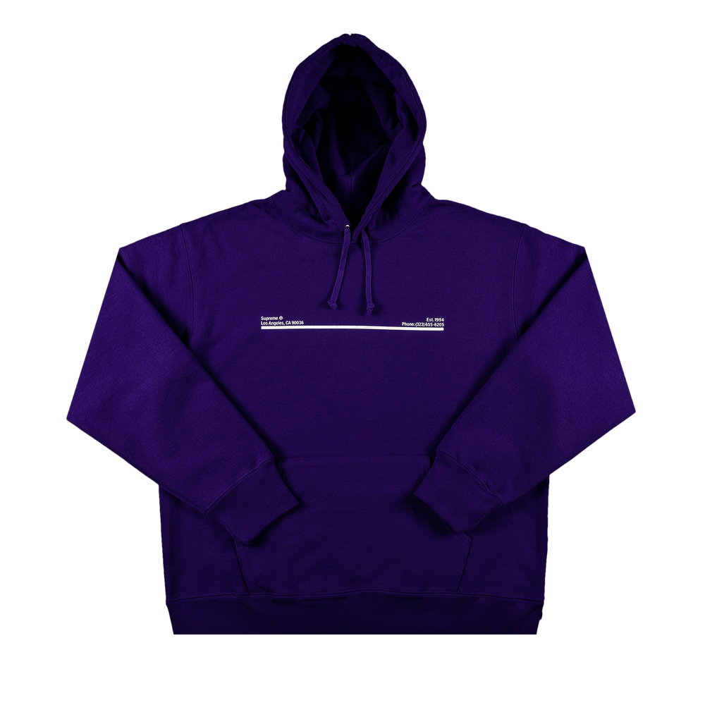 Supreme Shop Hooded Sweatshirt - Los Angeles 'purple'