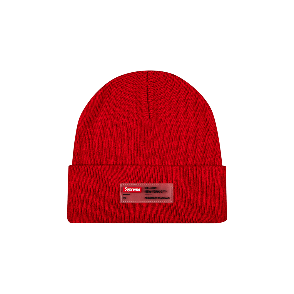 Buy Supreme Clear Label Beanie 'Red' - FW20BN32 RED | GOAT