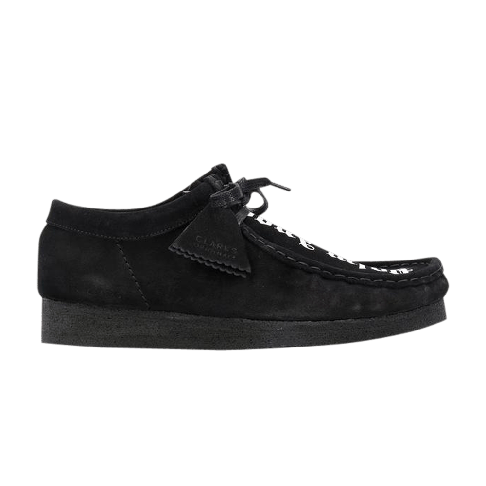Buy Palm Angels x Clarks Fringed Wallabee Moccasin 'Black