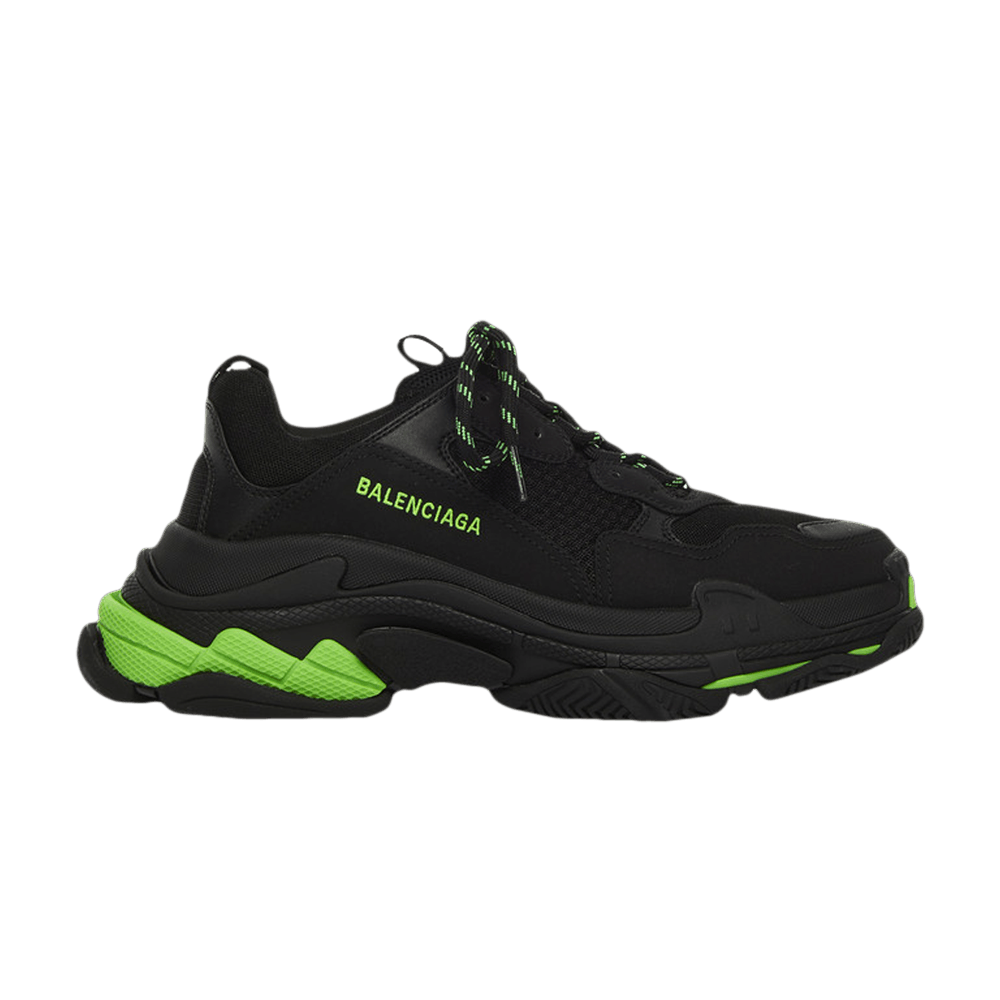Balenciaga Triple S Sneaker 'Black Flou Green' | GOAT