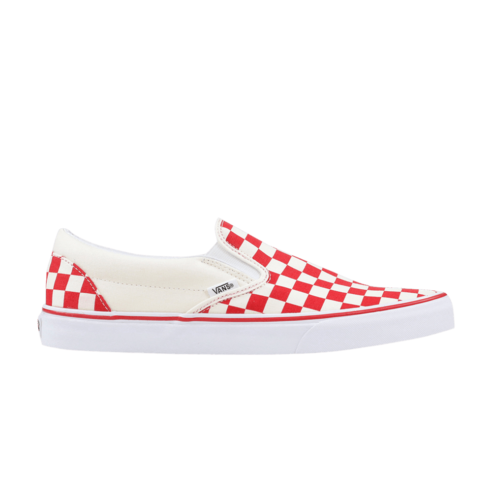 Buy Classic Slip-On 'Checkerboard - VN0A38F7P0T - Red | GOAT