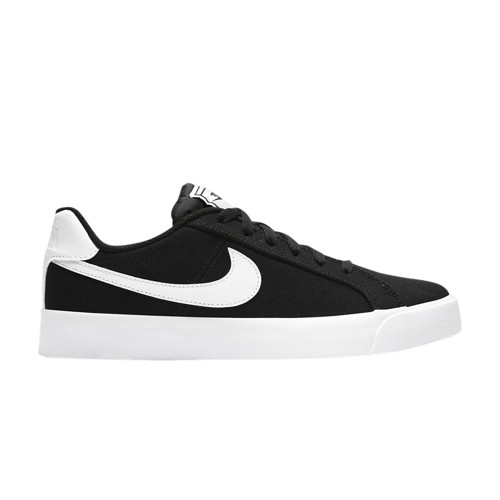 Buy Wmns Court Royale AC Canvas Black White CD5405 001 GOAT