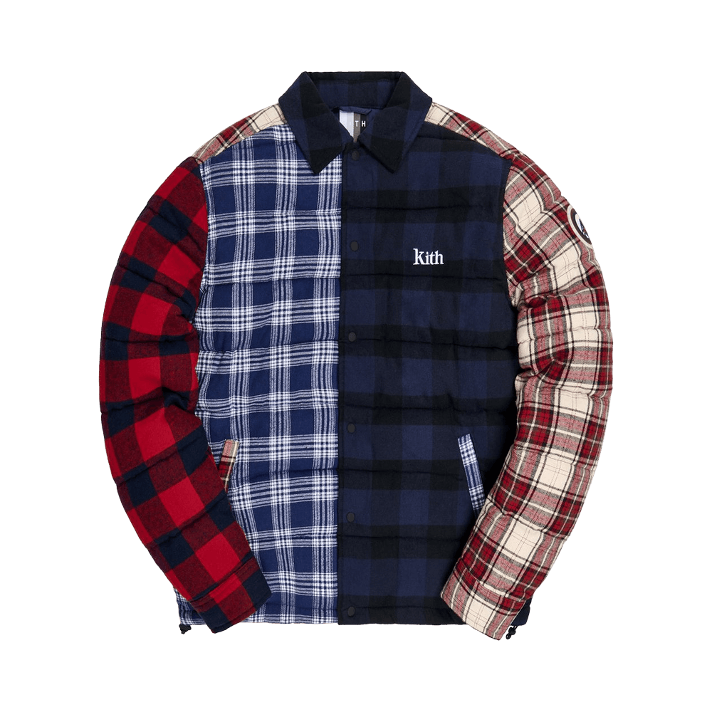 Kith Murray Quilted Shirt Jacket 'Plaid Multi'