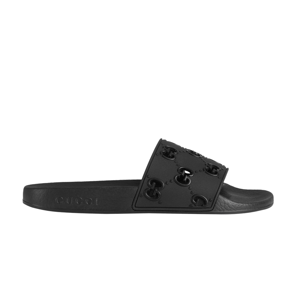 Gucci women's rubber gg slides online