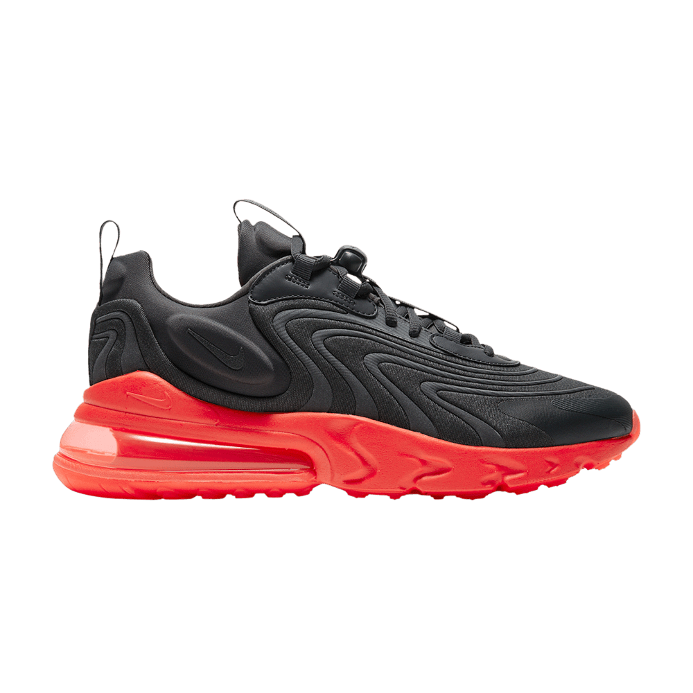 Release Date: Nike Air Max 270 React ENG Black Dark Smoke Grey •