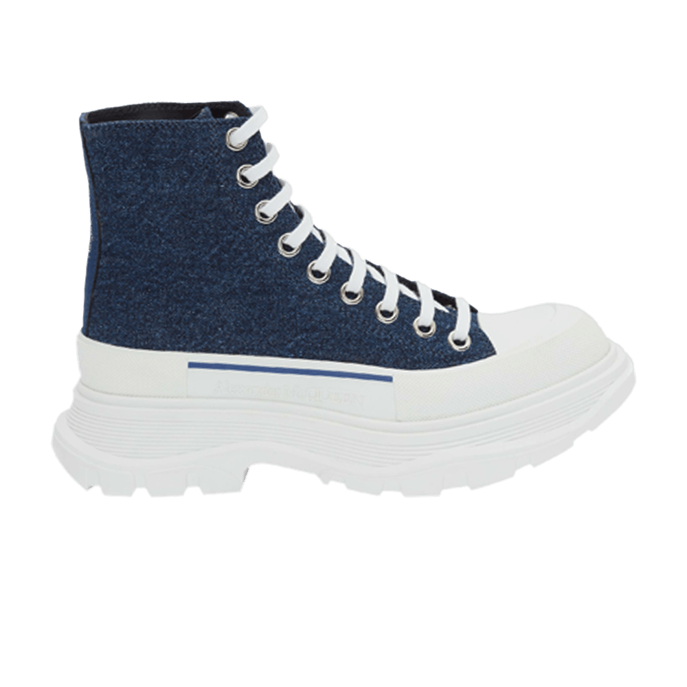 Alexander McQueen Wmns Tread Slick Boots 'Indigo'