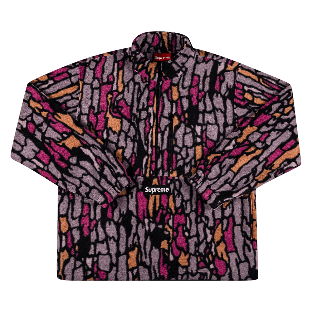 Supreme x Polartec Half Zip Pullover 'Purple Treebark Camo'