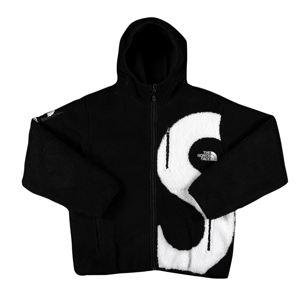 Supreme x The North Face S Logo Hooded Fleece Jacket 'Black'