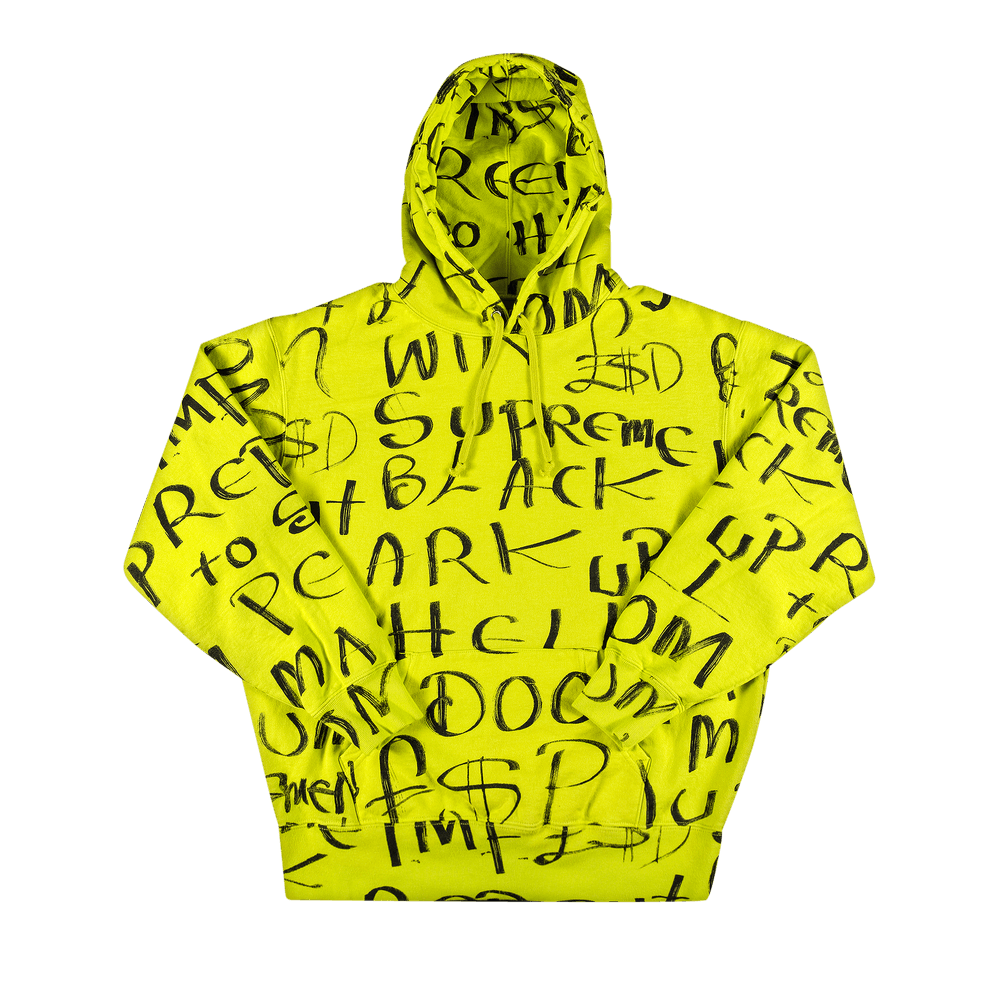 Buy Supreme Black Ark Hooded Sweatshirt 'Fluorescent Yellow