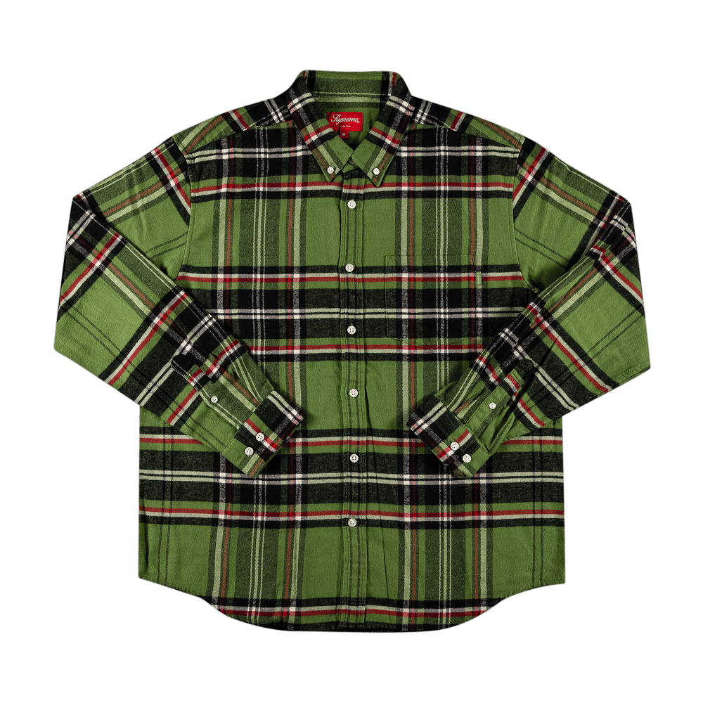 Buy Supreme Tartan Flannel Shirt 'Green' - FW20S5 GREEN | GOAT UK