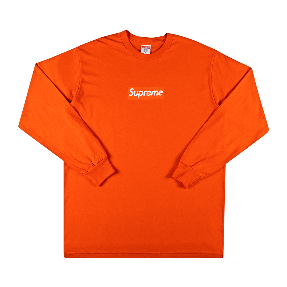Supreme Box Logo Long-Sleeve Tee 'Orange' | GOAT