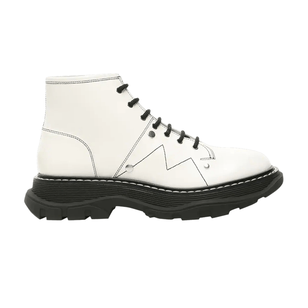 ALEXANDER MCQUEEN｜BOOTS (595469 WHZ81 1090) Buy Alexander McQueen Wmns Tread Slick Lace Up Boot 'Ivory