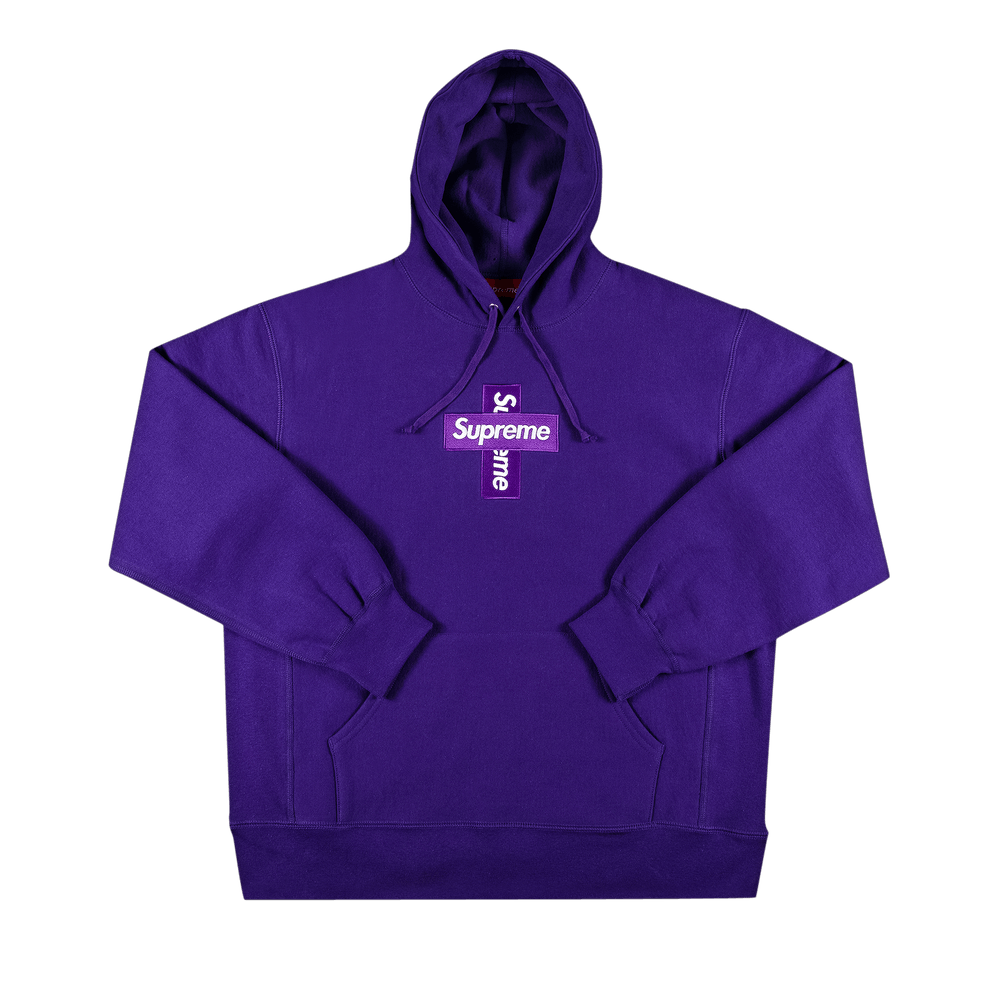 Buy Supreme Cross Box Logo Hooded Sweatshirt 'Purple' - FW20SW70