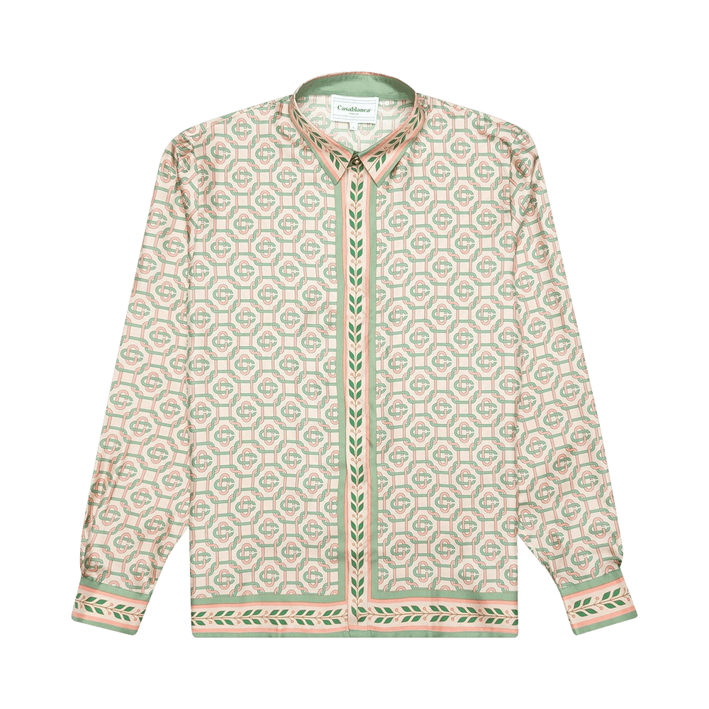 Monogram Pyjama Silk Shirt  Casablanca Paris – Casablanca Paris