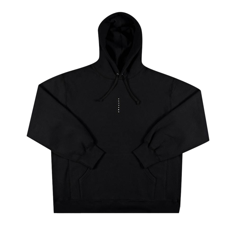 Supreme Micro Logo Hooded Sweatshirt 'Black'