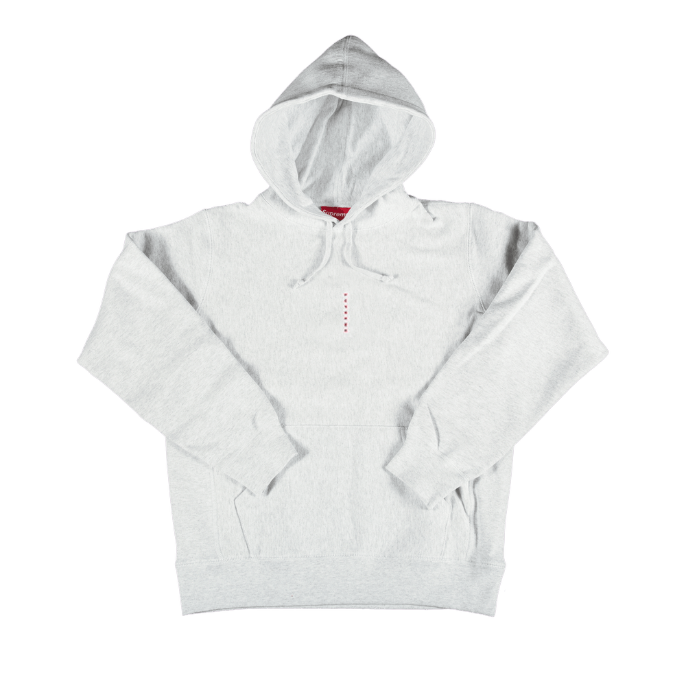 Supreme Micro Logo Hooded Sweatshirt 'Ash Grey'