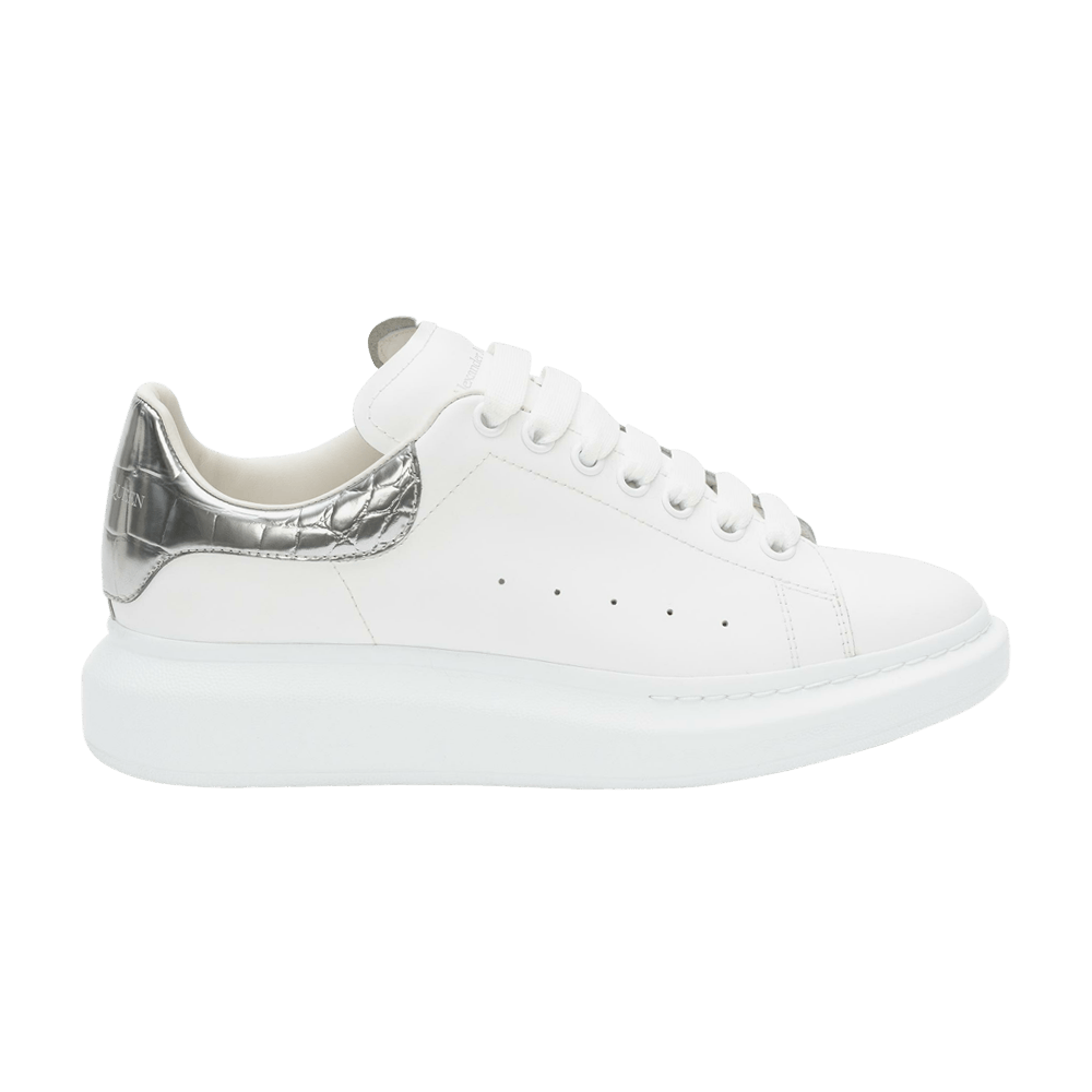 Buy Alexander McQueen Oversized Sneaker 'Silver Crocodile