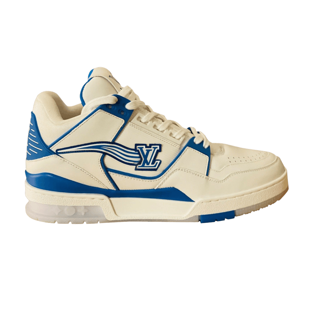 Louis Vuitton Trainer Sneaker In Blue Review & On Foot 