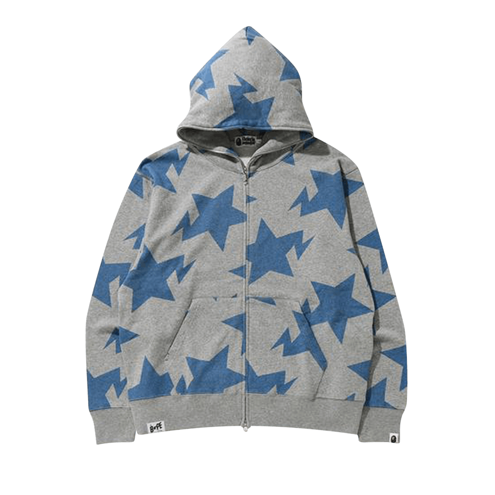 【BAPE】20AW RELAXED STA PATTERN ZIPHOODIE