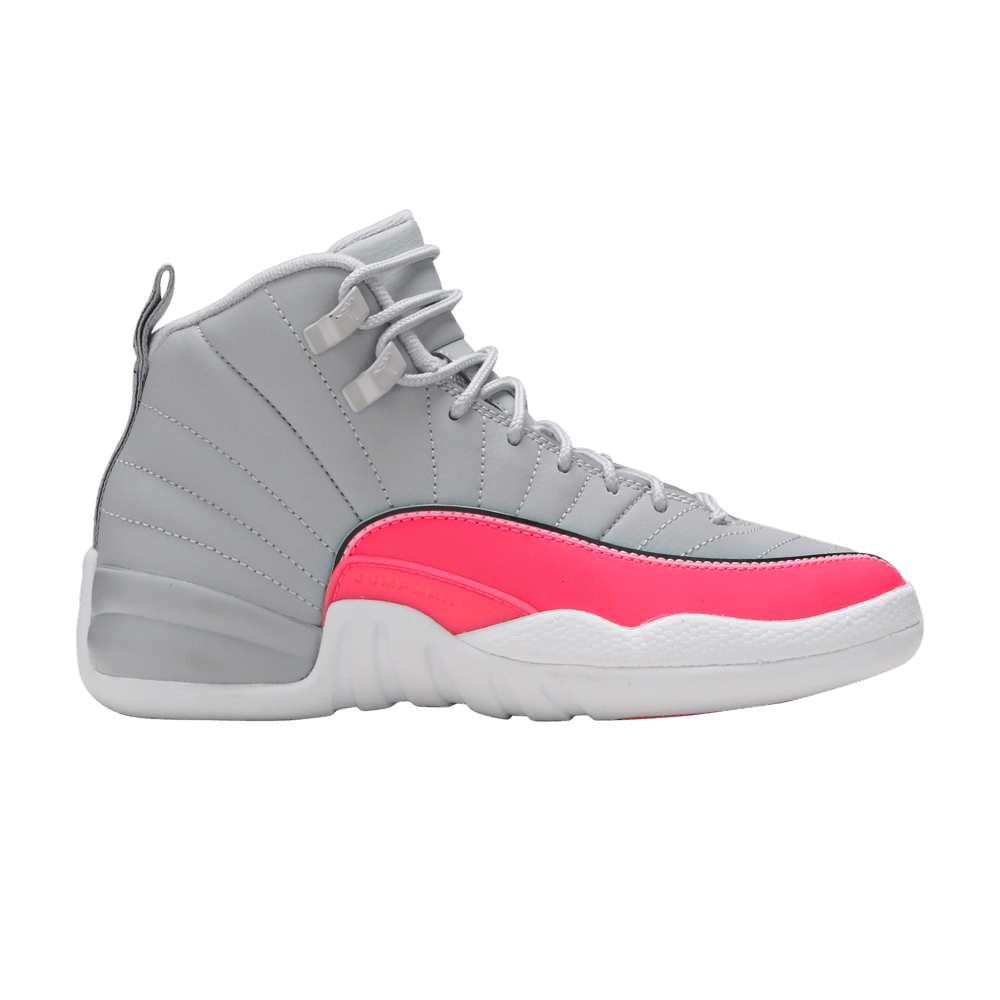 grey pink jordan 12