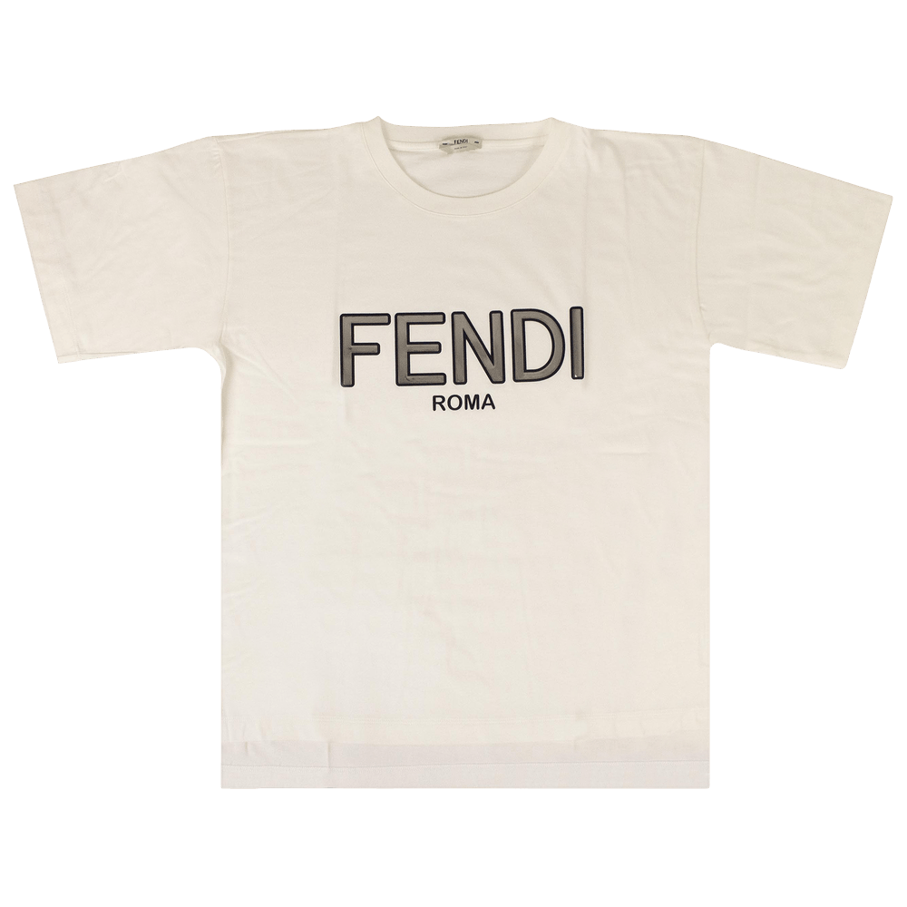 Buy Fendi Fendirama Logo Oversized T-Shirt 'White' - FAF073 A6J6
