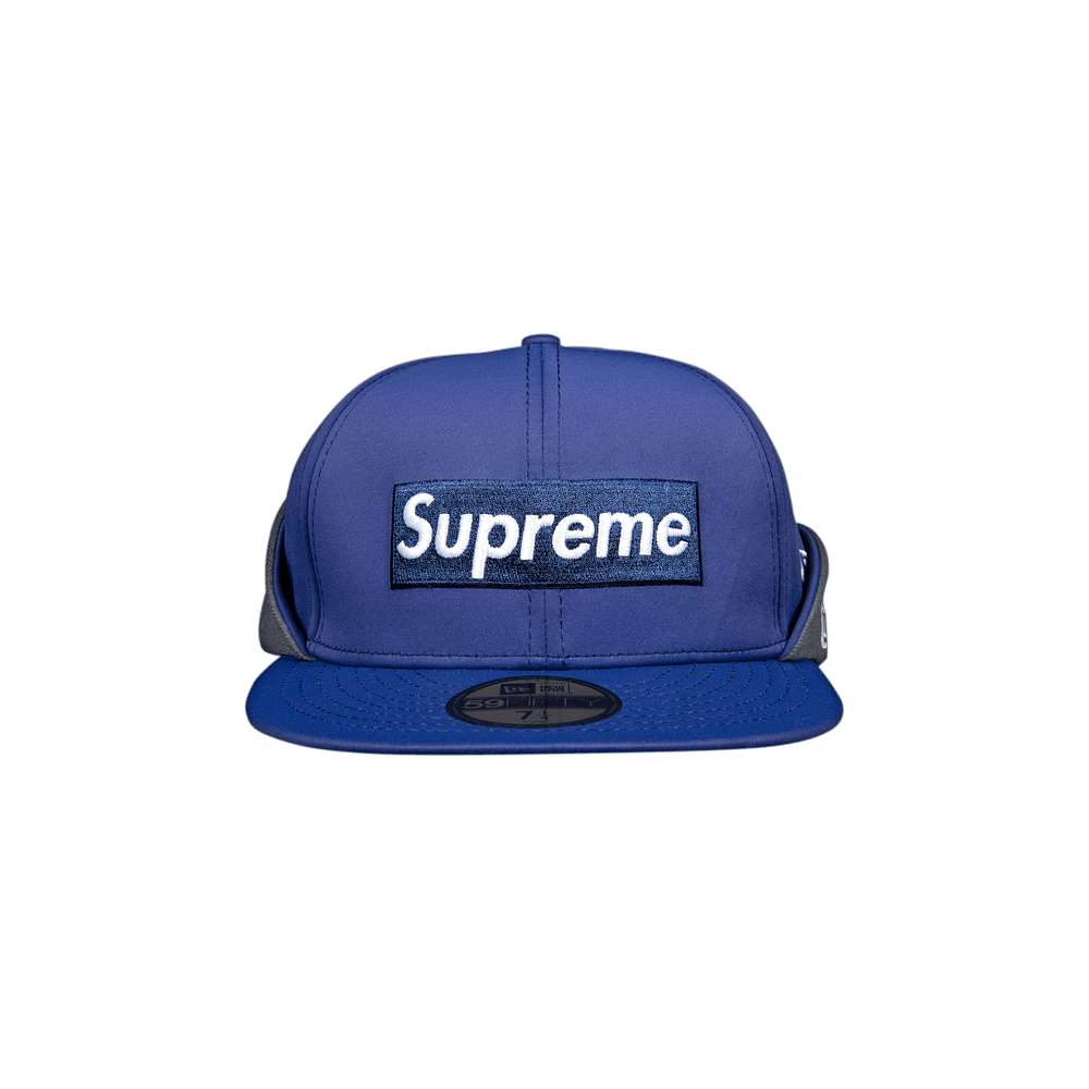 Buy Supreme x WINDSTOPPER Earflap Box Logo New Era 'Washed Navy