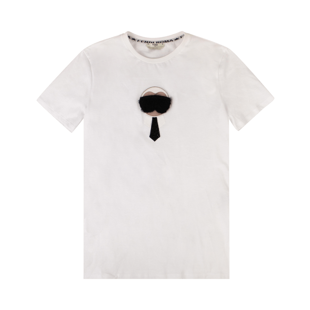 Fendi x Karl Lagerfeld Karl Monster T-Shirt 'White' - Fendi 
