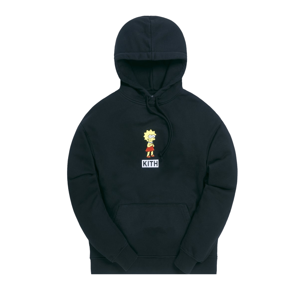 Kith For The Simpsons Lisa Logo Hoodie 'Black'