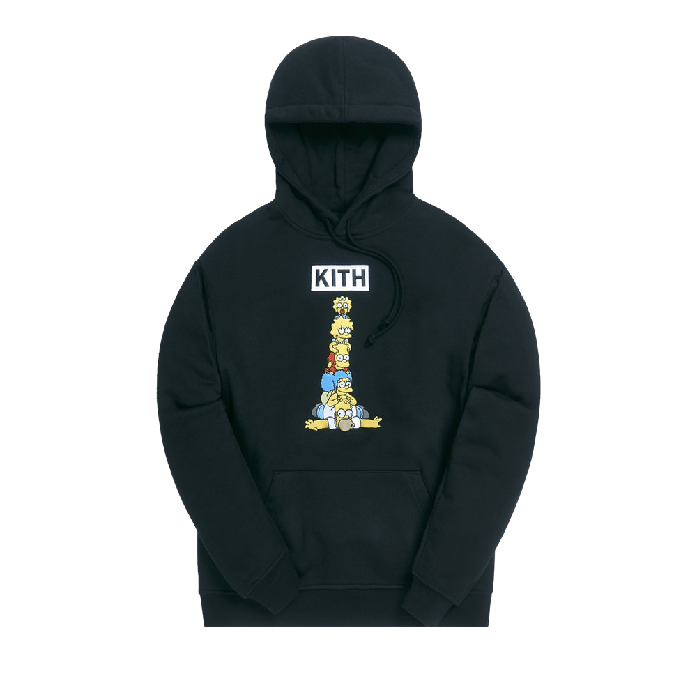 Kith For The Simpsons Family Stack Hoodie 'Black'
