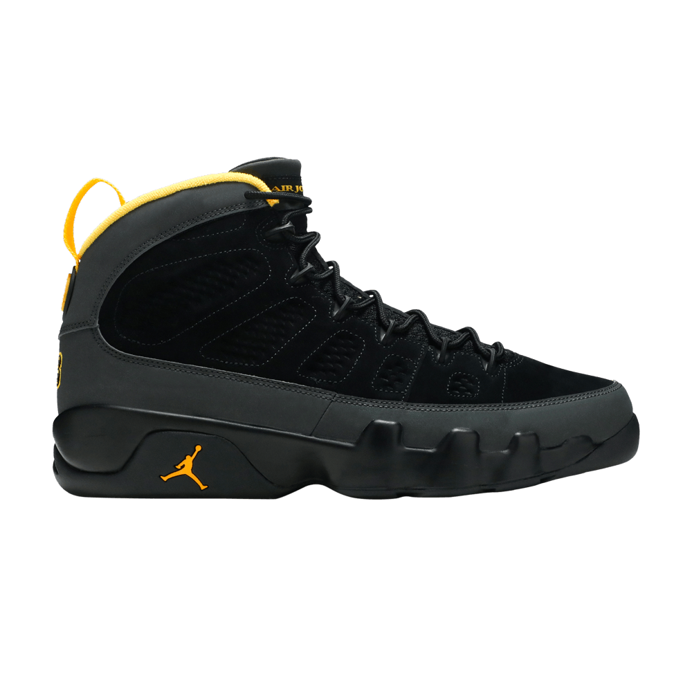 retro 9 grey and yellow