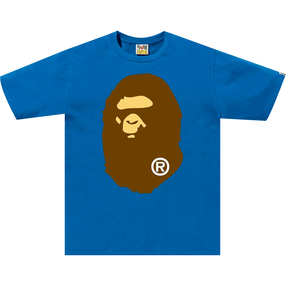 Buy BAPE Big Ape Head Tee 'Blue' - 1G30 110 004 BLUE | GOAT
