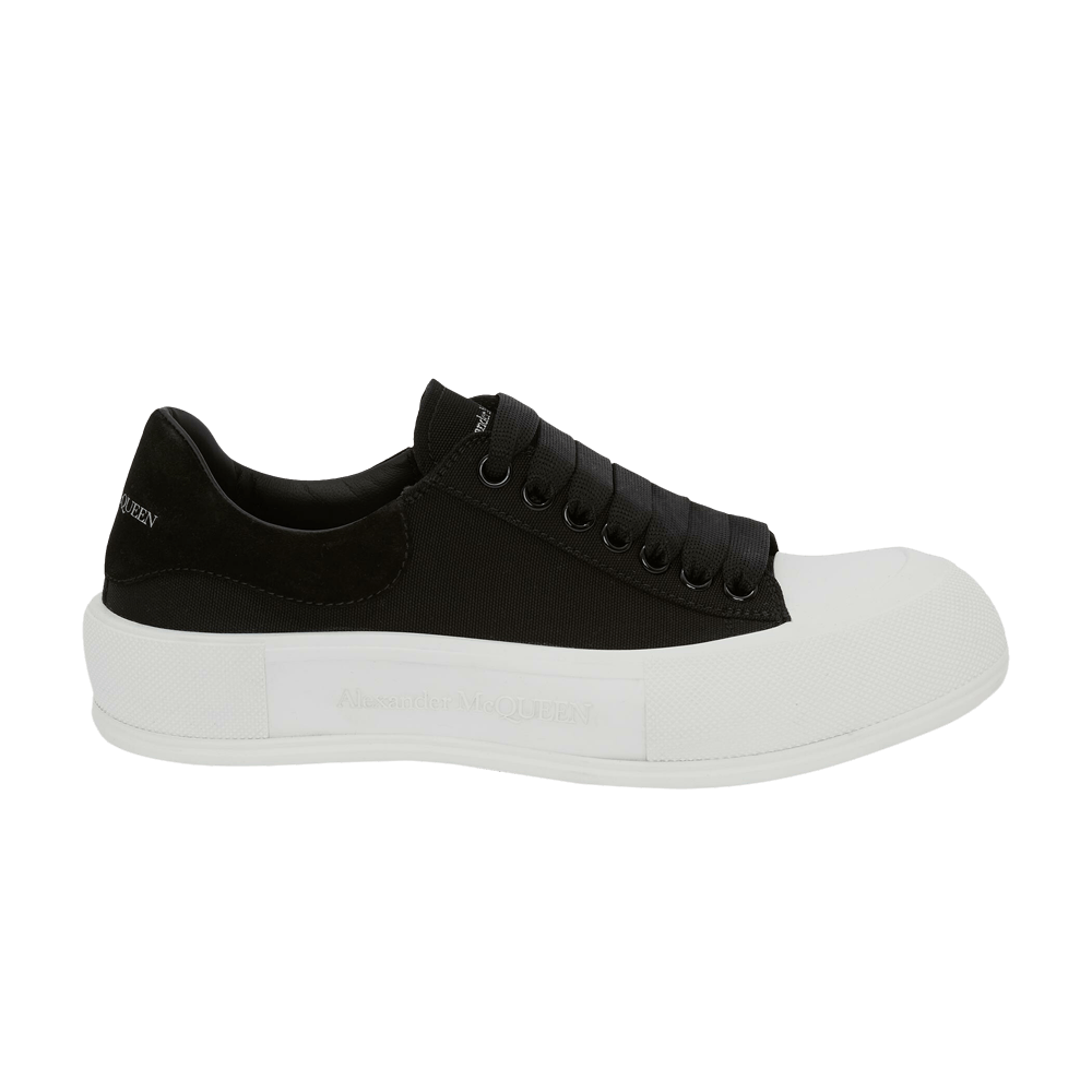 Alexander Mcqueen Wmns Deck Lace-Up Plimsoll 'black'