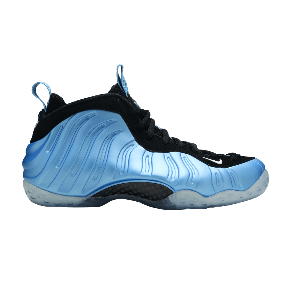 blue and white foamposites