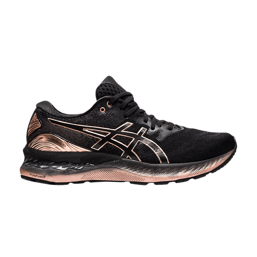 Asics Wmns Gel Nimbus 23 Platinum 'Black Rose Gold'