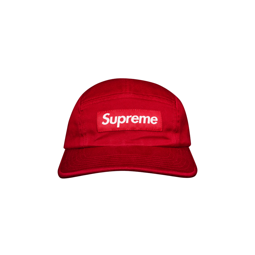 Buy Supreme Washed Chino Twill Camp Cap 'Red' - SS21H52 RED