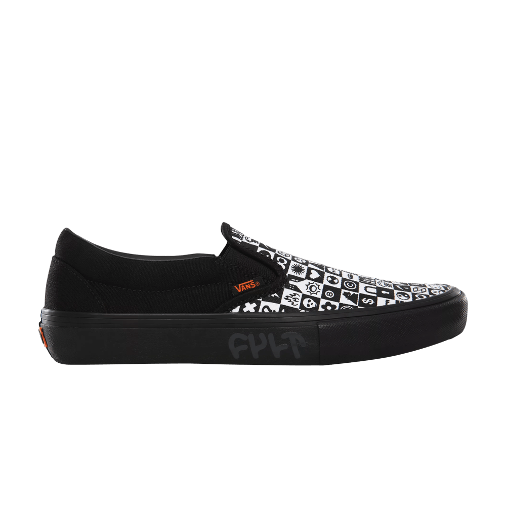 Cult X Vans Slip-On Pro Black Checkerboard