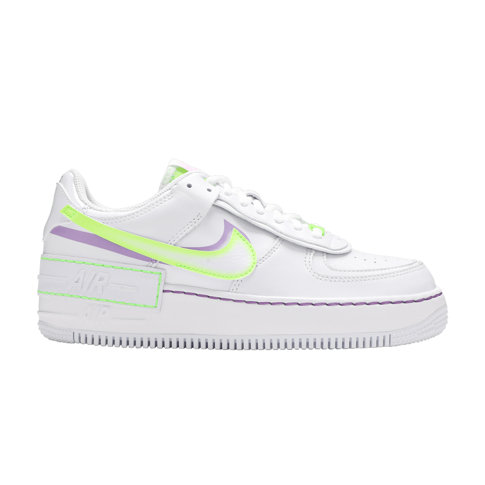  Nike Women's Shoes Air Force 1 Shadow White Electric Green  DD9684-100 | Basketball