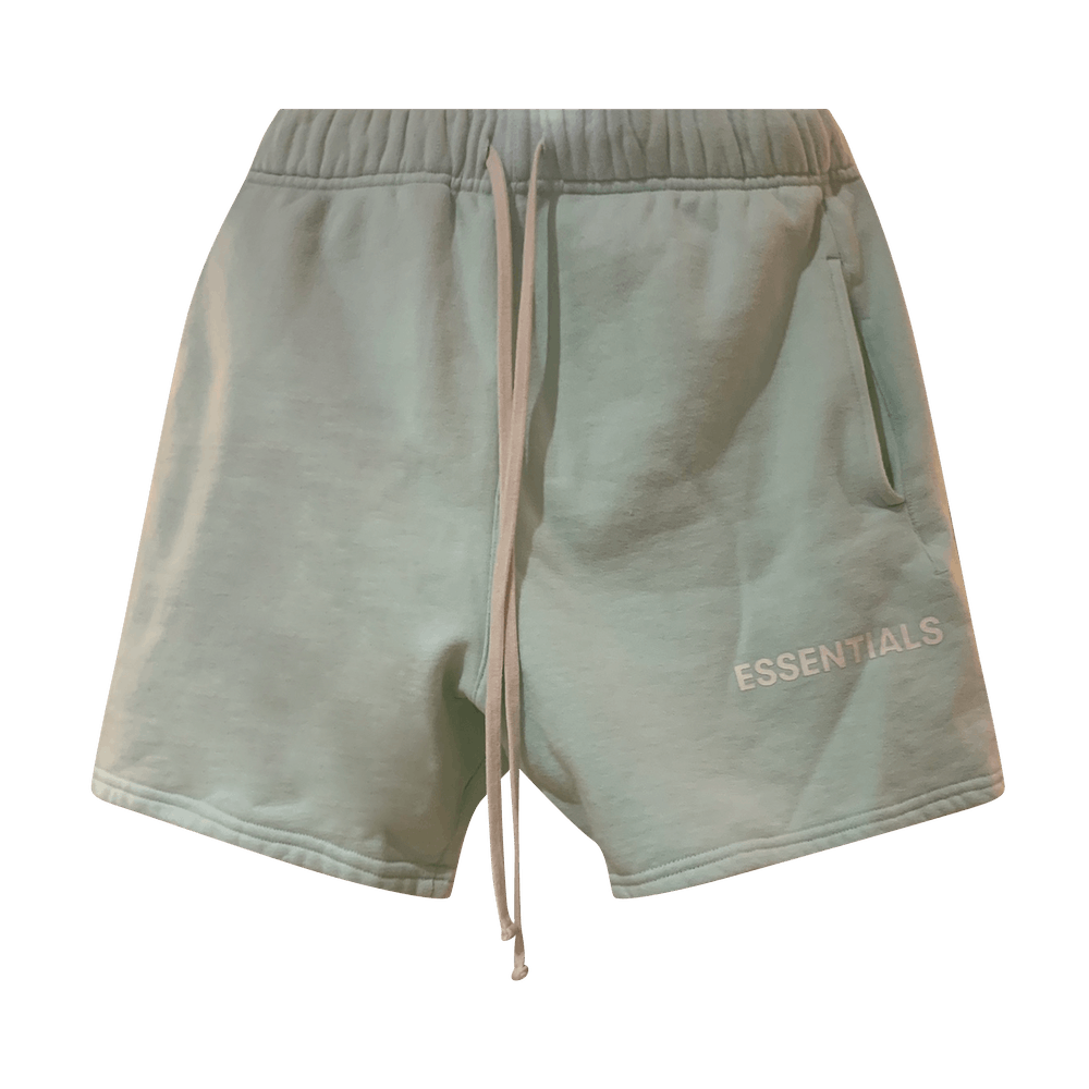 Buy Fear of God Essentials Graphic Sweat Shorts Mint 0160