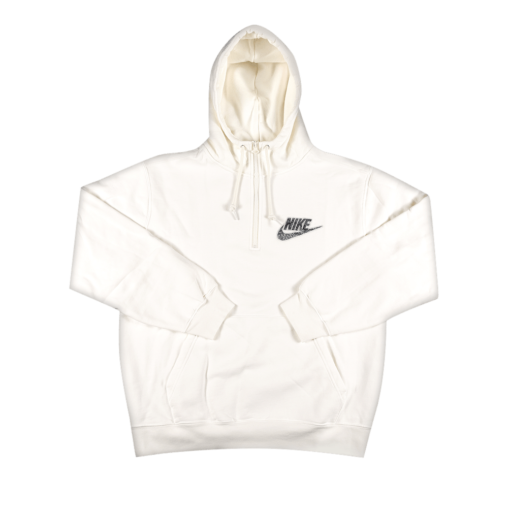 Supreme x Nike Half Zip Hooded Sweatshirt 'White' | GOAT
